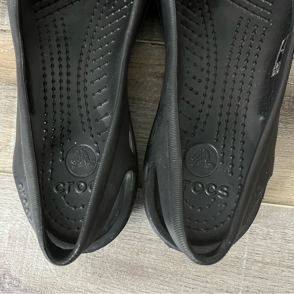 Crocs Kadee Sling Back Slide in Black Flat Size Women’s 8 - Picture 7 of 10